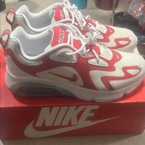 Nike Kids Air Red and White Sneakers